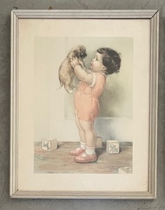 lot 177 image: Darling Framed Vintage Prints