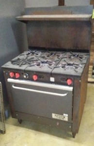 Franklin Chef 6 Burner Gas Stove � Commercial