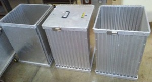 (3) Cres-Cor Food Storage Bins