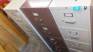 (3) File Cabinets 4 Drawer