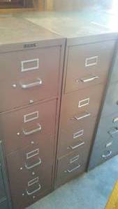 (3) File Cabinets 4 Drawer