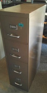 4 Drawer File Cabinet Putty