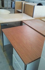 (2) Desks, (2) Tables (2) Cubicles