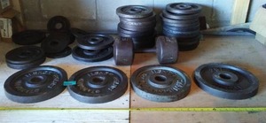 Dumbbell Weights. 25 lbs. and less
