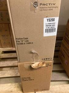 2 oz. Translucent Portion cups. 2 cases x 2400