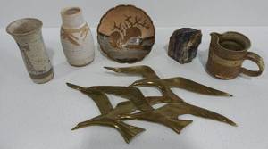 Brass Bird Wall Decor, Pottery Decor and more
