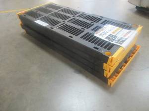 lot 791 image: Tough Shelf Heavy Duty 4-Tier Shelving Unit - One Shelf Cracked on the side.
