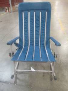 lot 793 image: Folding Rocking Chair in Blue.
