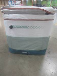 lot 830 image: Quechua Shoulder Carry Soft Insulated Cooler, Approximately 16 x 13 x 17 Tall.