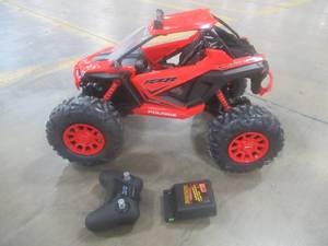 lot 838 image: POLARIS RZR REMOTE CONTROL CAR - Works great Lots of fun