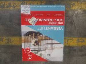 lot 867 image: Vibrant Life, Single-Door Folding Dog Crate. Small - For Dogs Upto 35 Lbs. 17.4 x 24 x 20 Tall.