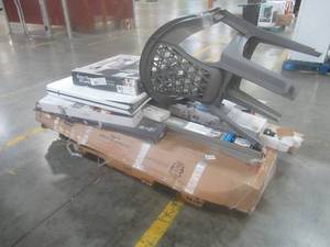 lot 870 image: LARGE PALLET OF CUSTOMER RETURNS FROM A MAJOR RETAILER - Contains Garment Racks, Blinds, Home Decor, Outdoor Items and More