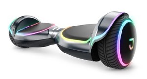 lot 780 image: Jetson Magma Hoverboard  Weight Limit 200 lb, 12  Black Active Balance Technology, Light-Up All Terrain Wheels, Top Speed of 10 MPH, Range 8 Mi, 5 Hour Charge Time, 36V, 2.0Ah Lithium-Ion