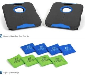 lot 821 image: EastPoint Sports Light-Up CornHole Bean Bag Toss.