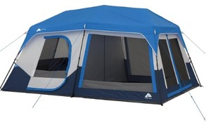 lot 827 image: Ozark Trail 10-Person Cabin Tent with LED Lighted Poles, WMT-14107883.