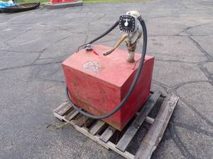 lot 11 image: 50 Gallon Fuel Barrel with Hand Pump