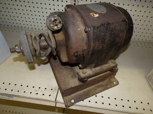 lot 48 image: Large Electric Motor with Grinding Wheel