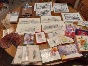 lot 324 image: Greeting Cards and Black and White prints