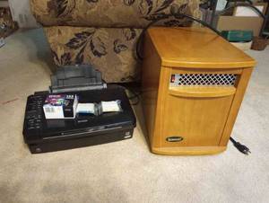 lot 347 image: Sunheat Electric Heater and Epson Printer