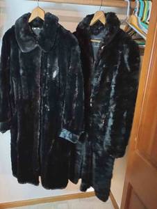 lot 356 image: Vintage Black Fur Coats