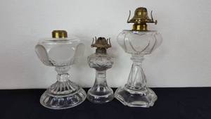 lot 166 image: Kerosene Glass Lamp