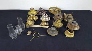 lot 174 image: Kerosene Lamp Parts