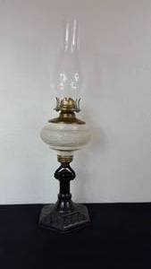 lot 63 image: Rare Antique Kerosene Swivel Lamp