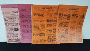 lot 227 image: 1952 Arrowhead Theater Movie Schedule Cards Onamia Minnesota