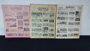 lot 228 image: 1953 Arrowhead Theater Movie Schedule Cards Onamia Minnesota