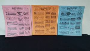 lot 231 image: 1956 Arrowhead Theater Movie Schedule Cards Onamia Minnesota