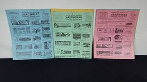 lot 232 image: 1957 Arrowhead Theater Movie Schedule Cards Onamia Minnesota