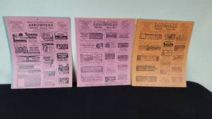 lot 234 image: Arrowhead Theater Movie Schedule Cards Onamia Minnesota