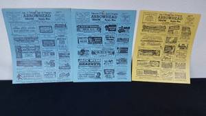lot 235 image: Arrowhead Theater Movie Schedule Cards Onamia Minnesota