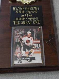 Wayne Gretzky The Great One Wall Plaque