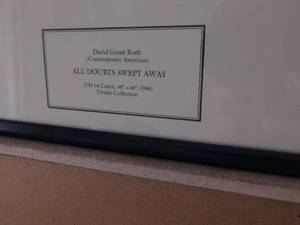 David Grant Roth All Doubts Swept Away - 33.25 x 28