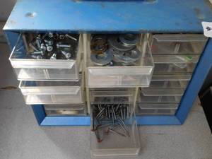 Small Metal Nut & Bolt Bin - 10 x 6.5 x 8(h)
