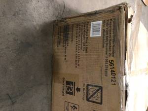 lot 9 image: Husky 4 ft. Solid Wood Top Workbench in Black with Pegboard and 1 Drawer Customer Returns See Terms on Auction