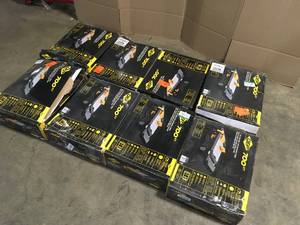 lot 38 image: Pallet of QEP 700XT 34 HP Wet Tile Saw with 7 in. Blade and Table Extension Customer Returns See Terms on Auction