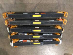 lot 11 image: Lot of Assorted TOUGHBUILT 39.9 to 45.9W x 25 to 32H C700 Adjustable Sawhorse and Jobsite Table with 1300 lb capacity Customer Returns See Terms on Auction