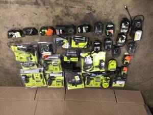 lot 15 image: Lot of Assorted Ryobi Bateries and Chargers Customer Returns See Terms on Auction