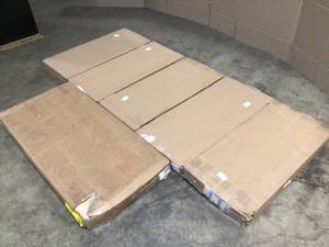lot 21 image: Pallet of Edsal 5-Shelf Steel Shelving Unit in Black (72 in. H x 36 in. W x 18 in. D) Customer Returns See Terms on Auction