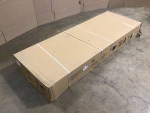 lot 28 image: Husky 6 ft. Adjustable Height Solid Wood Top Workbench in Black for Ready to Assemble Steel Garage Storage System Customer Returns See Terms on Auction