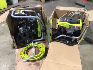 lot 34 image: Lot of Assorted Ryobi Pressure Washers Customer Returns See Terms on Auction