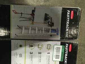 Lot of 5 Rubbermaid All-In-One FastTrack Garage Storage Rail System Tool Kit (7-Piece) Customer Returns See Terms on Auction