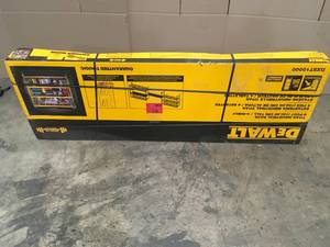 DEWALT Yellow 4-Tier Steel Garage Storage Shelving Unit (77 in. W x 72 in. H x 24 in. D) Customer Returns See Terms on Auction
