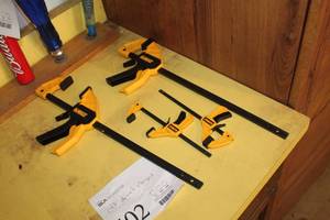 lot 402 image: Lot of (4) DeWalt Slide Clamps
