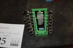 lot 425 image: Grip Stubby Combination Wrench Set 7-piece