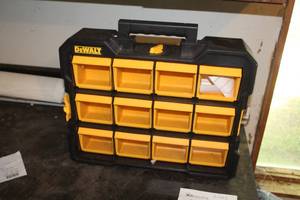 lot 435 image: DeWalt Part Organizer Cabinet 12-bin