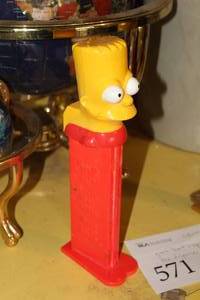 lot 571 image: 14 Bart Simpson Pez Dispenser