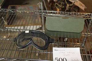 lot 500 image: Vintage Motorcycle Goggles